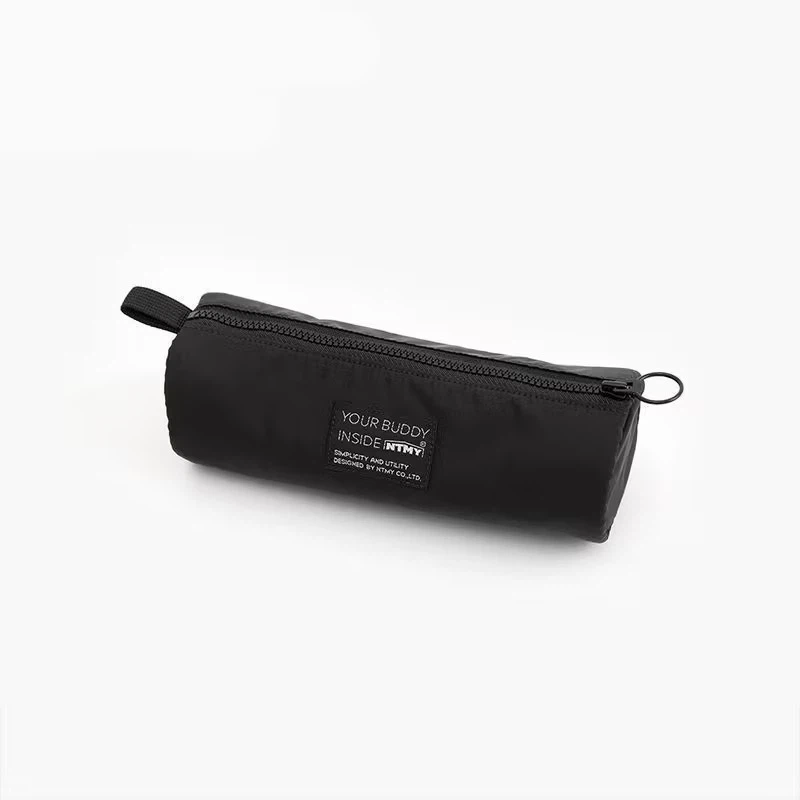 Solid Color Puffy Cylindrical Pen Pouch