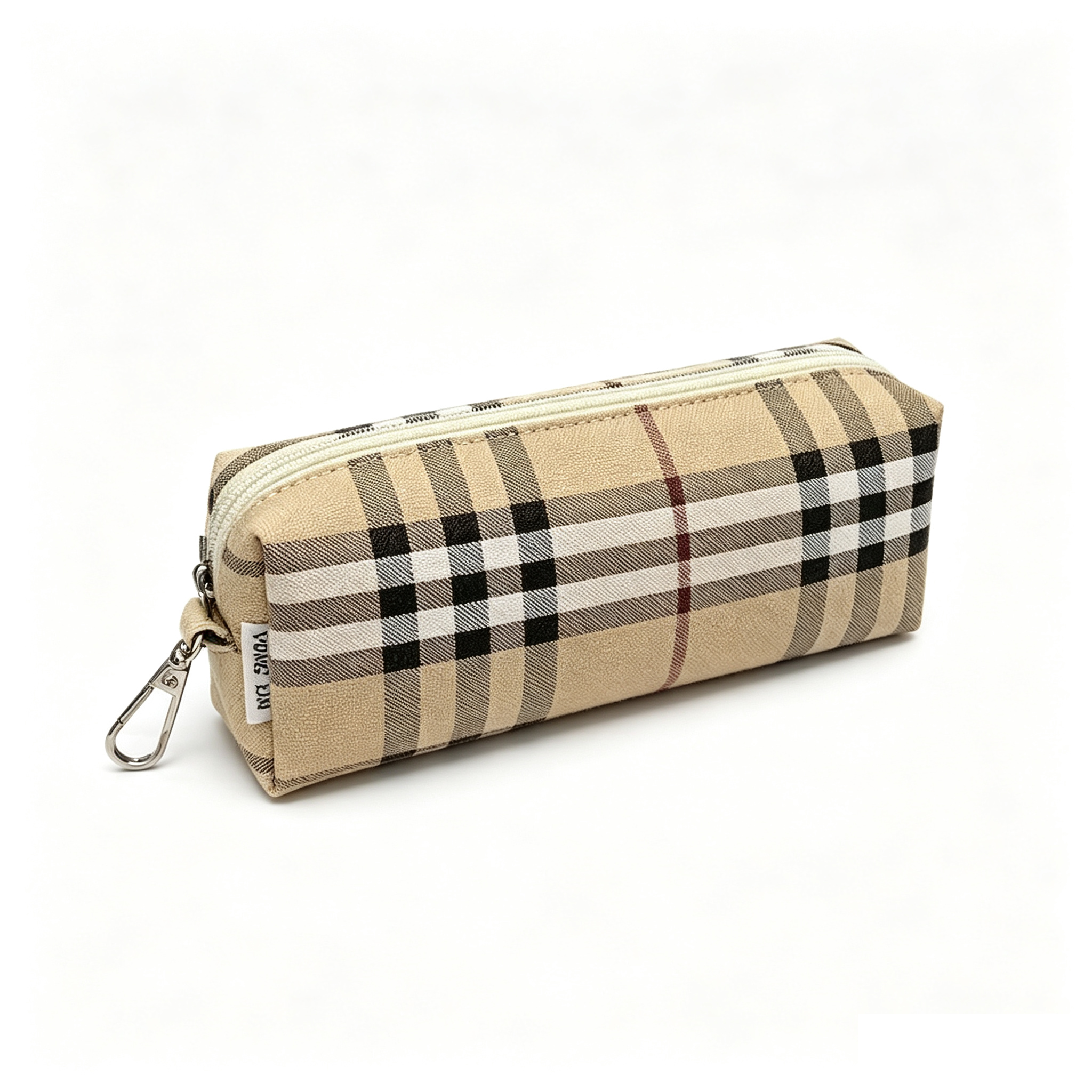 Vintage Plaid Print Pencil Case