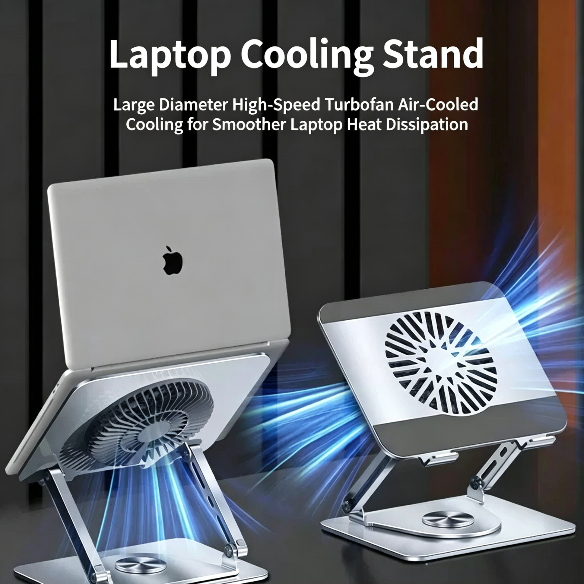 Adjustable Laptop Stand with Cooling Fan