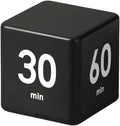 Feilifan Flip Timer, Productivity Cube Timer for Kitchen Studying Workout Classroom Kids ADHD 15-20-30-60 Minute Preset, Black