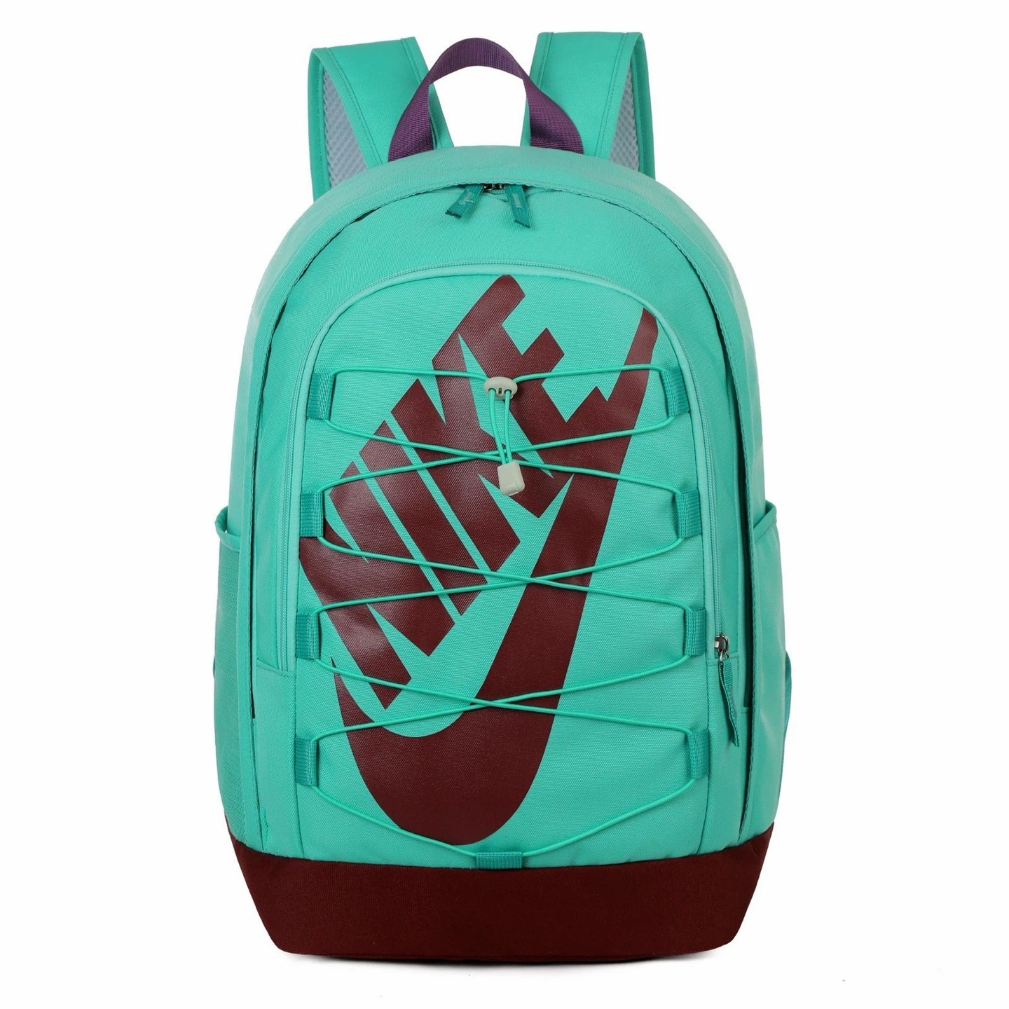Nike Hayward 26L Backpack School Travel Sports Bag Turquoise Burgundy
