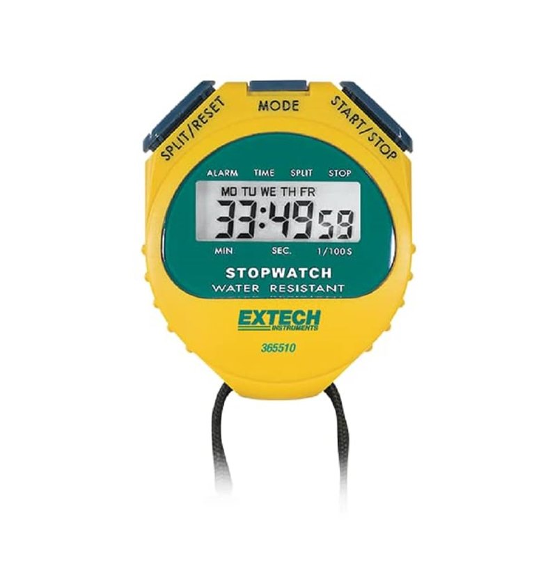 Extech 365510 Stopwatch/Clock, Yellow