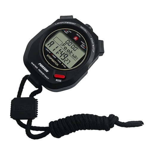 Professional Stopwatch Timer for Sports 100 Lap Stopwatch Digital Sports Stopwatch with Countdown Timer 100 Lap Memory 0.001 Second Timing Water Resistant