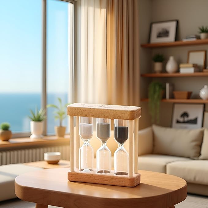 Creative 1/3/5 Minute Wooden Sand Glass Hourglass Timer Clock Home Decor Kitchen Tools Gift for Simple Style