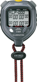 Seiko SVAE301 便携训练秒表 双显计时 100圈记忆 LED背光 间歇双重复计时器